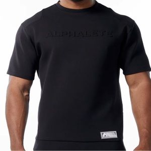 Alphalete Men’s Elements Half Sleeve Pullover - Large - Black